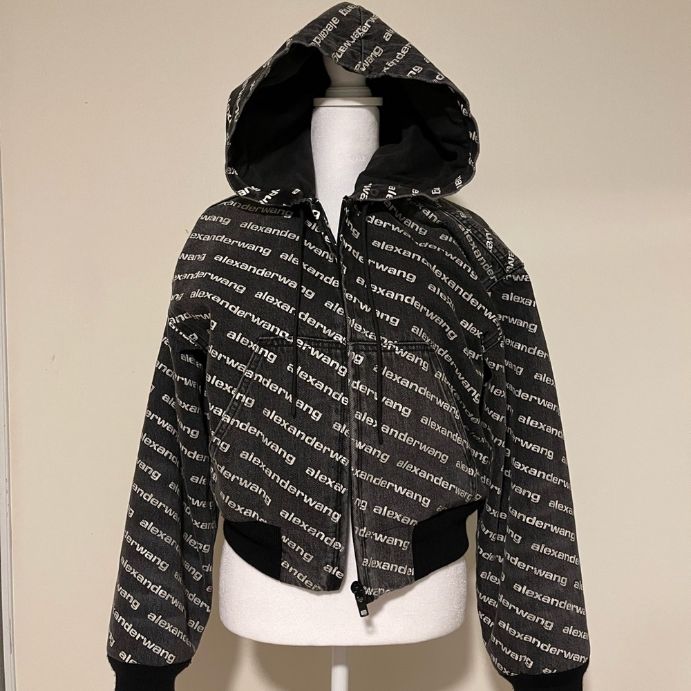 Alexander Wang Black Hooded Jacket